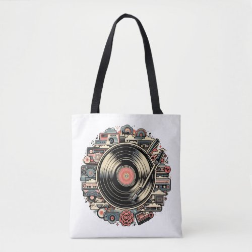 Groove Back in Time  Tote Bag