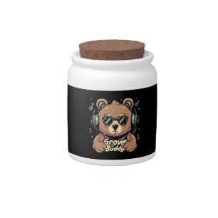 Groove buddy candy jar