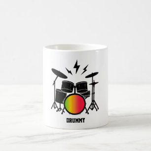 Groove Guardian Custom Drum Kit Personalized Color Morph Mug