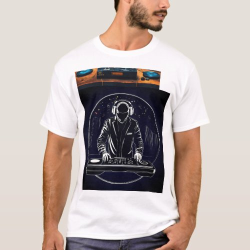 Groove in Style with Our DJ_Inspired Printed T_Shi T_Shirt