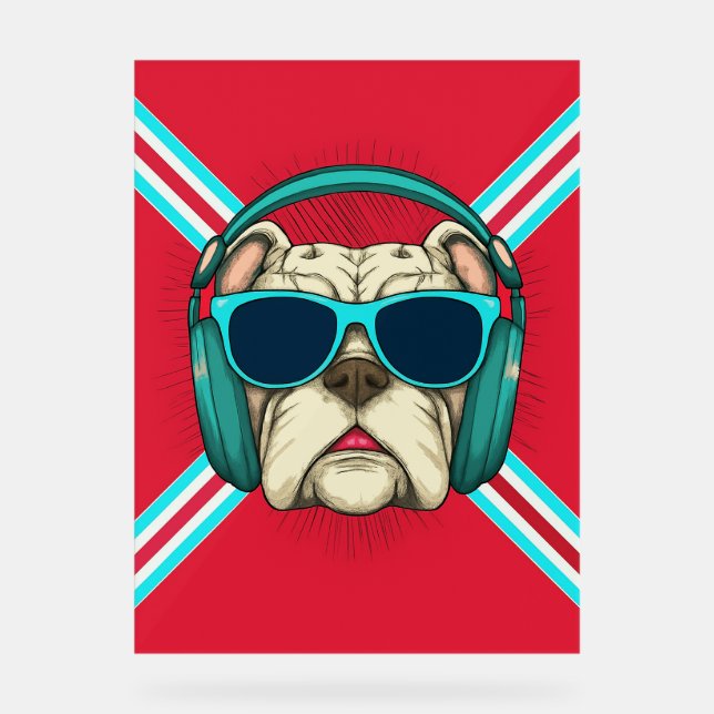 Groove Pup Acrylic Sign (Front)