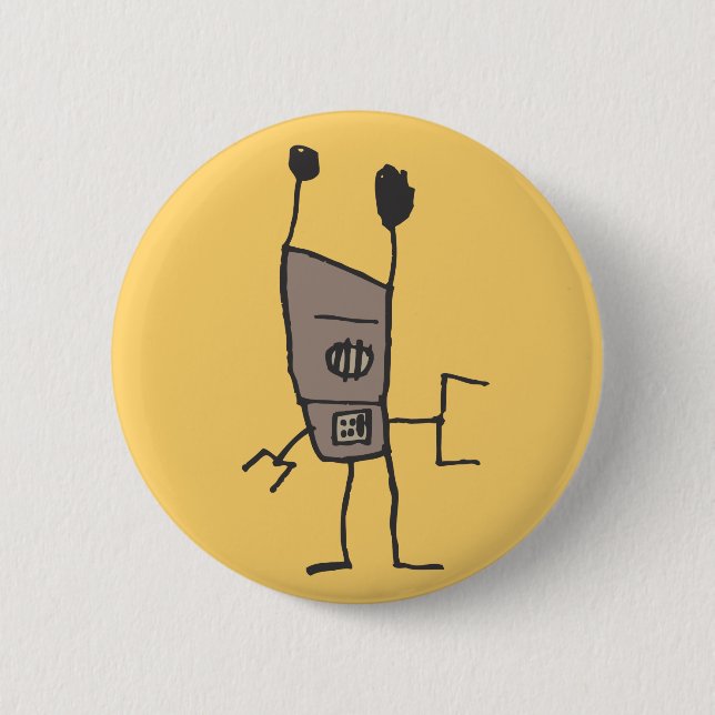 Groove Robot Button (Front)
