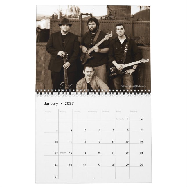 Groove Thief 2011 Calendar (Jan 2027)