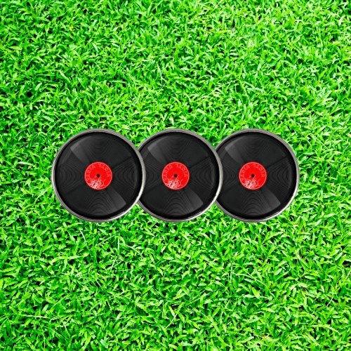 Groove Your Way to the Hole _ Retro Vinyl Record  Golf Ball Marker