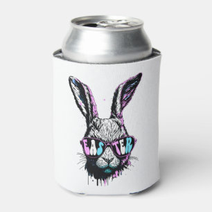 Groovi Rabbit Bunny Face With Sunglasses Easter Can Cooler