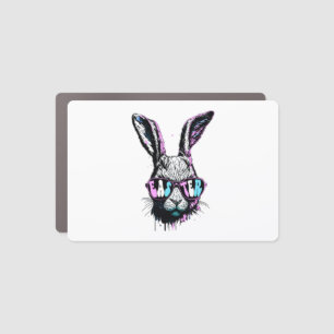 Groovi Rabbit Bunny Face With Sunglasses Easter Car Magnet