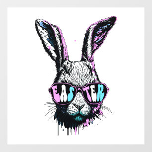 Groovi Rabbit Bunny Face With Sunglasses Easter Floor Decals
