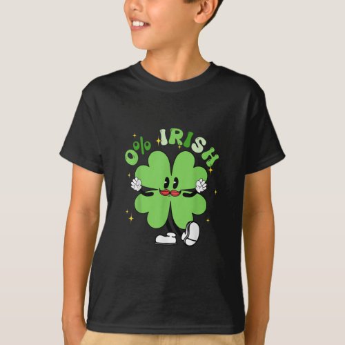 Groovy 0 Irish Patricks Day Shamrock Clover  T_Shirt