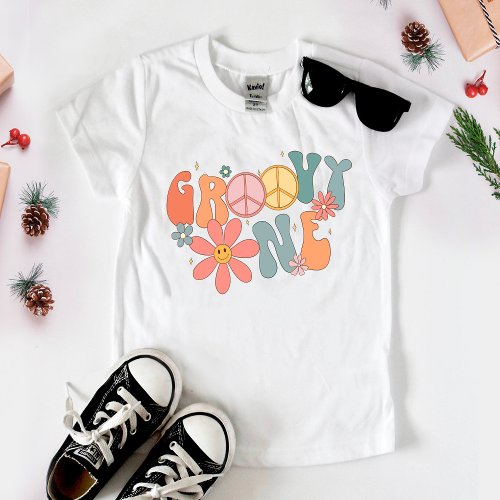 Groovy 1st Birthday Shirt Groovy One Birthday T_Shirt