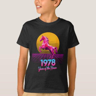 Groovy 2026 Horse Year 1978 48th Birthday Lunar La T-Shirt