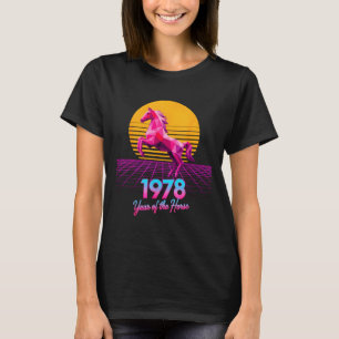 Groovy 2026 Horse Year 1978 48th Birthday Lunar La T-Shirt