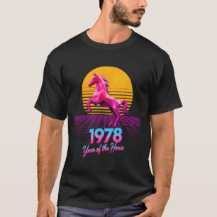 Groovy 2026 Horse Year 1978 48th Birthday Lunar La T-Shirt