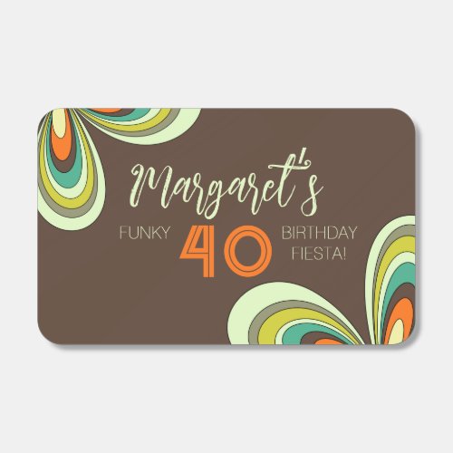 Groovy 40th Birthday Party 70s Hippie Flower  Matchboxes