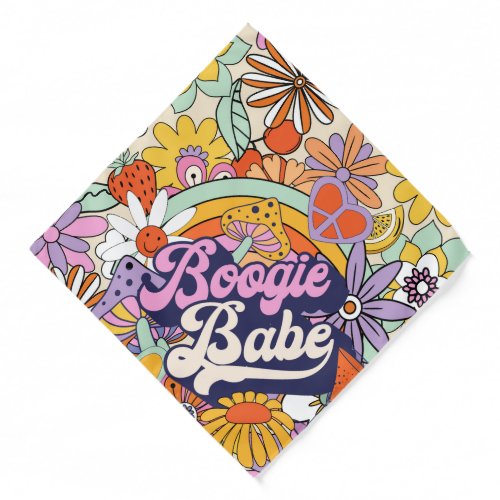 Groovy 70s Bachelorette Boogie Babe ID929 Bandana