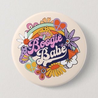 Groovy 70s Bachelorette Boogie Babe ID929 Button