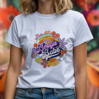 Groovy 70s Bachelorette Boogie Babe ID929 T-Shirt