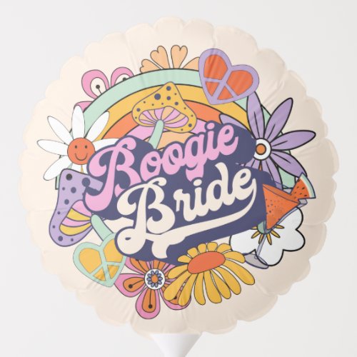 Groovy 70s Bachelorette Boogie Bride ID929  Balloon