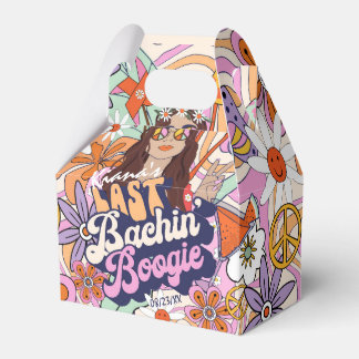 Groovy 70s Bachelorette Last Bachin' Boogie ID929 Favor Boxes