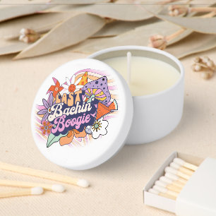 Groovy 70s Bachelorette Last Bachin' Boogie ID929 Mini Candle Favors