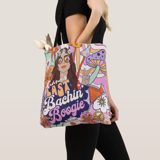 Groovy 70s Bachelorette Last Bachin' Boogie ID929  Tote Bag (Close Up)
