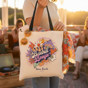 Groovy 70s Bachelorette Team Bride ID929 Tote Bag
