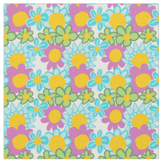 Groovy 70s Floral Fabric