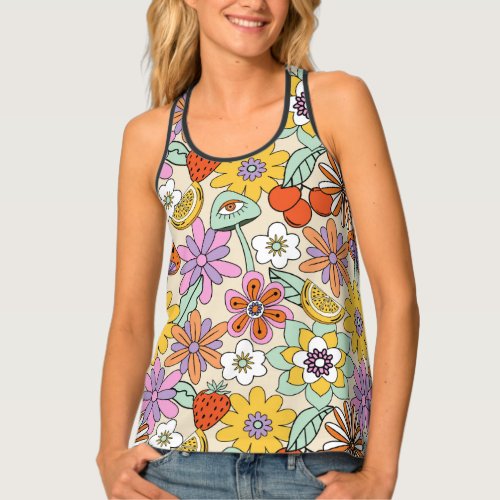 Groovy 70s Flower Power ID929 Tank Top