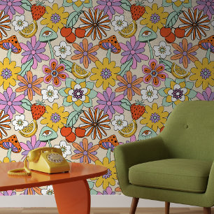Groovy 70s Flower Power ID929  Wallpaper