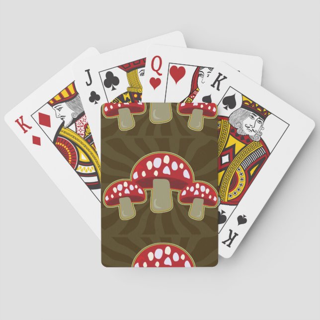 Groovy 70's Mushrooms Poker Cards (Back)