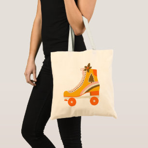 Groovy 70s Retro Skate Tote Bag