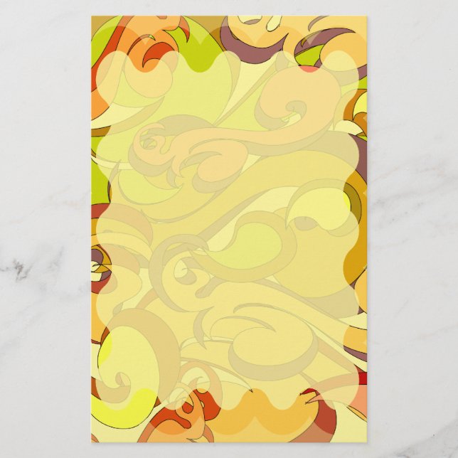 Groovy 70s Stationary Stationery (Front)