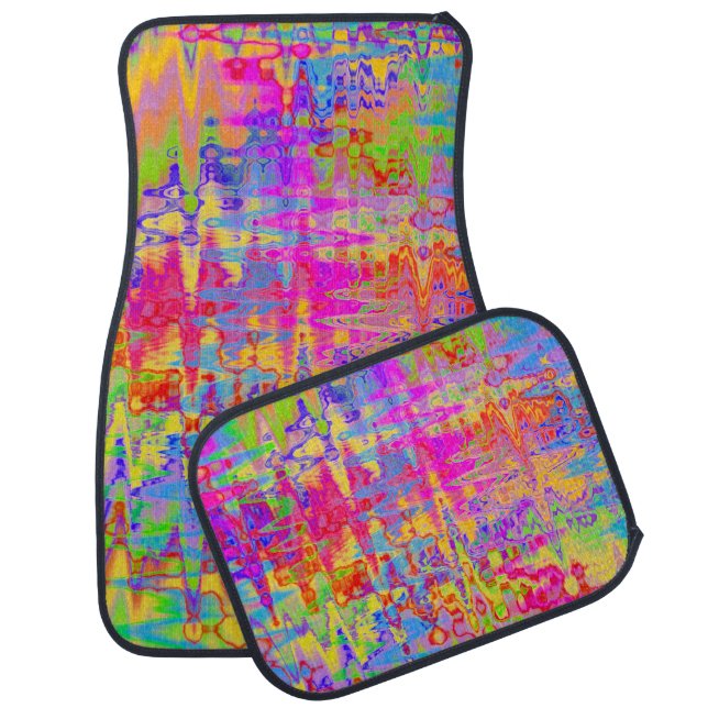 Groovy Abstract Car Mat (Set)