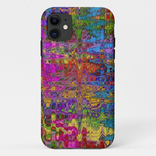 Groovy Abstract iPhone 11 Case