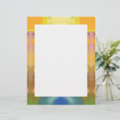 Groovy Abstract Desert Oasis Landscape Scene (Standing Front)