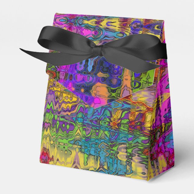 Groovy Abstract Favor Boxes (Front Side)