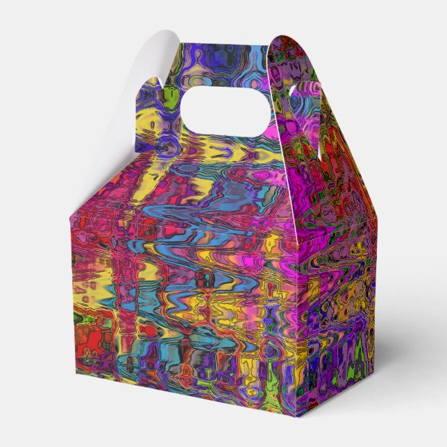 Groovy Abstract Favor Boxes (Back Side)