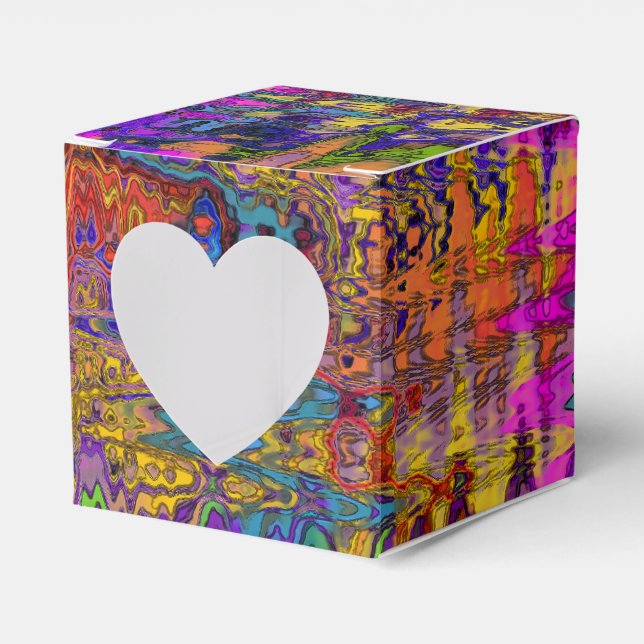 Groovy Abstract Favor Boxes (Front Side)