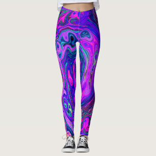 Retro Groovy FUN 60's Sixties Love Colorful Funky Leggings