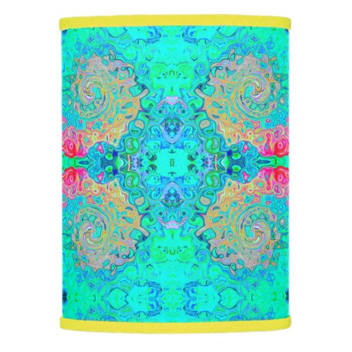 Groovy Abstract Retro Rainbow Liquid Swirl Lamp Shade