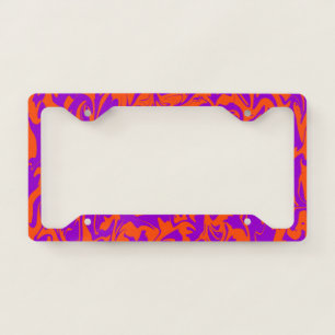 Groovy Abstract Swirl License Plate Frame