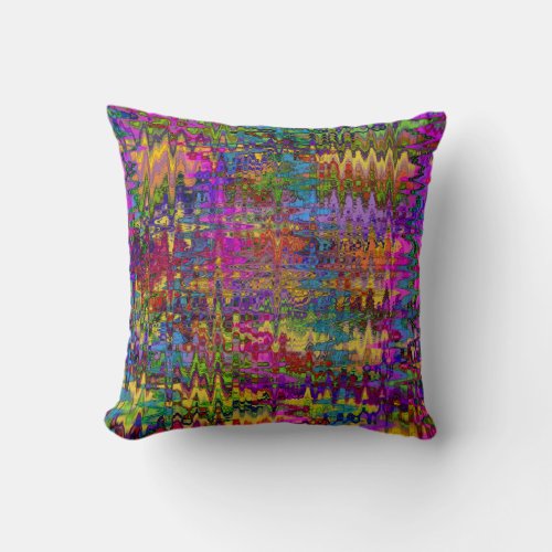 Groovy Abstract Throw Pillow