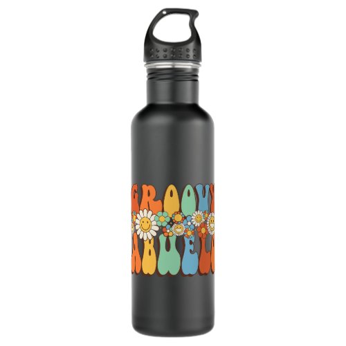 Groovy Abuelo Matching Family 1st Birthday Party B Stainless Steel Water Bottle
