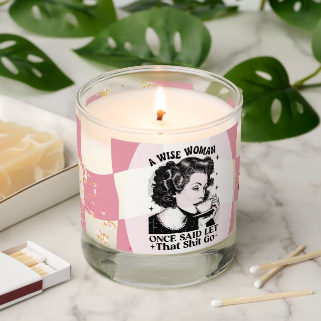 Groovy Affirmation Woman Cute Quote Sayings Scented Candle (Lit)