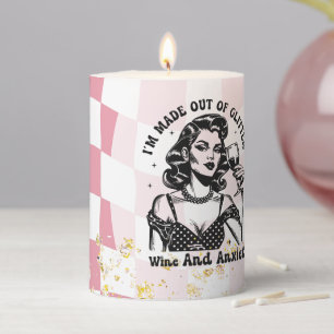 Groovy Affirmation Woman Quote Sayings Pillar Candle