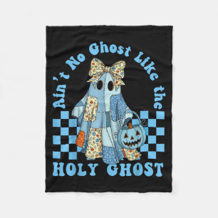 Groovy Aint No Ghost Like The Holy Ghost Christian Fleece Blanket