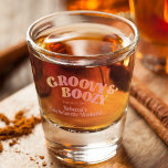 Groovy And Boozy Bachelorette Party Shot Glass at Zazzle