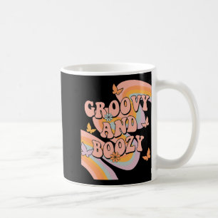 Groovy And Boozy Rainbow Groovy Bachelorette Party Coffee Mug