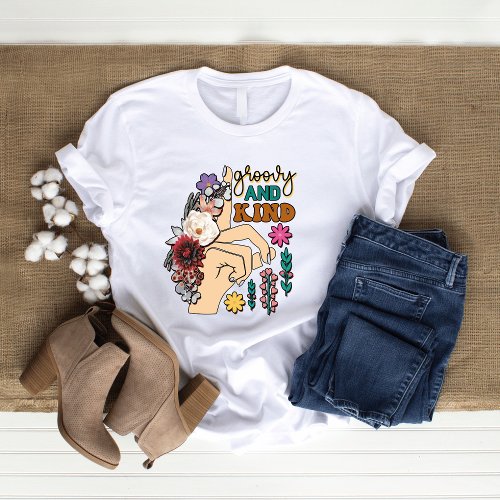 Groovy and kind Wildflower womens T_Shirt