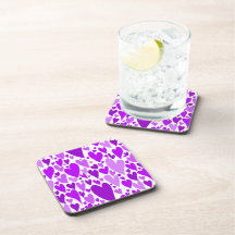 Groovy and Romantic Purple Hearts Valentine's Day