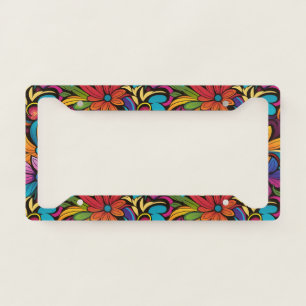 Groovy Art License Plate Frame